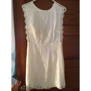 Urban outfitters white lace dress